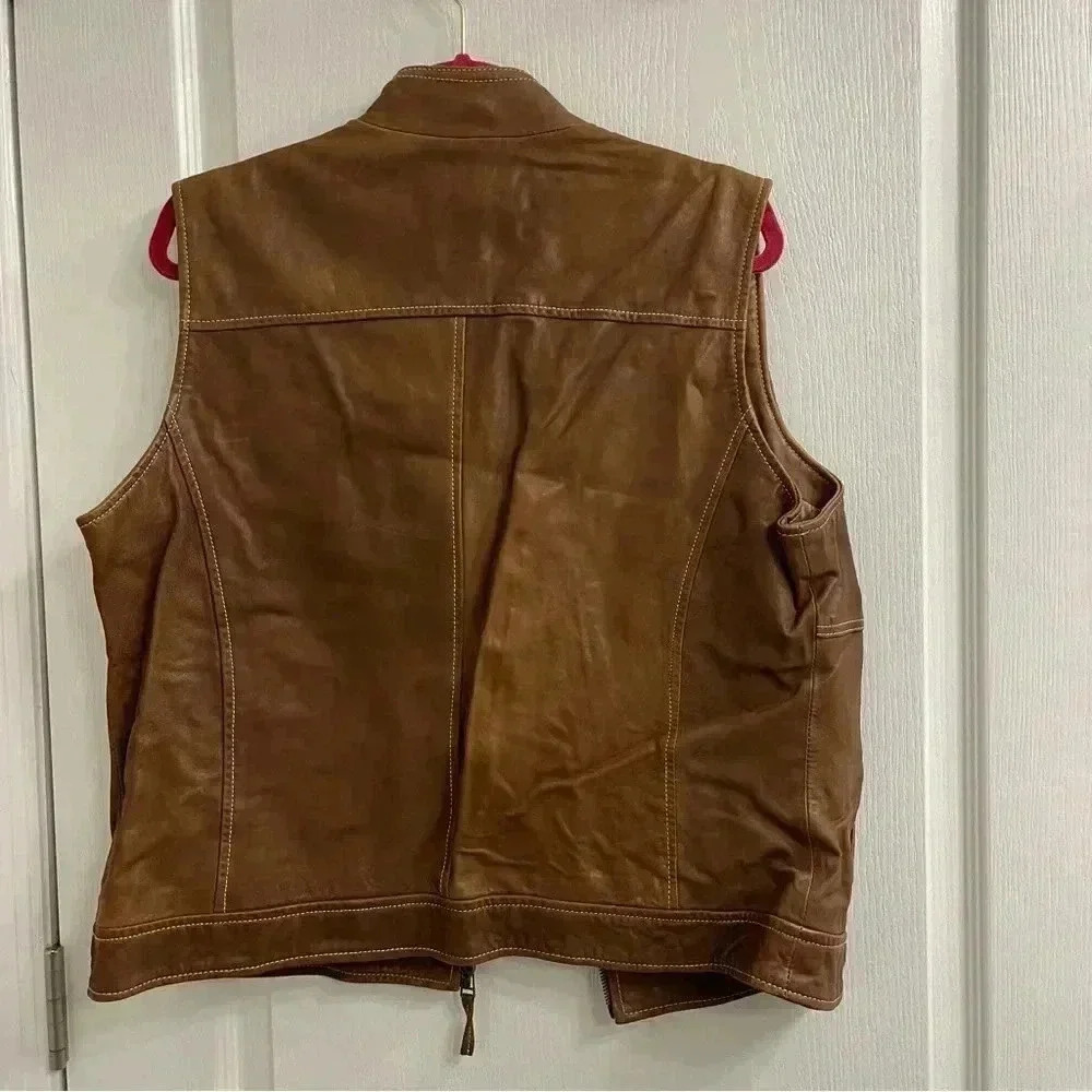 Coldwater Creek Leather Vest - Picture 9 of 9